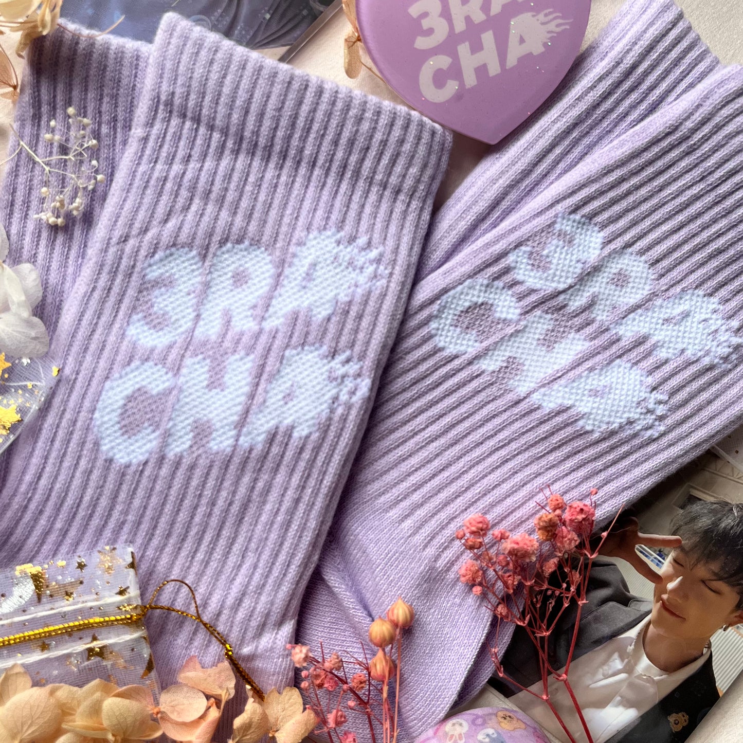 »3 RACHA« SOCKS [VIOLET]