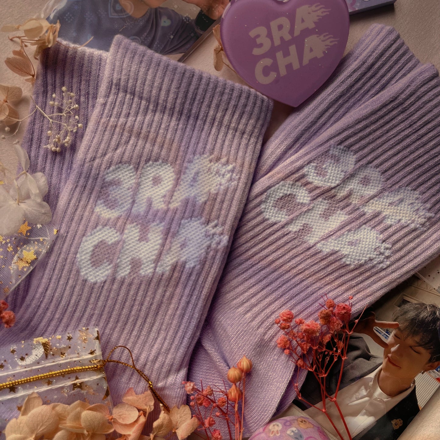 »3 RACHA« SOCKS [VIOLET]