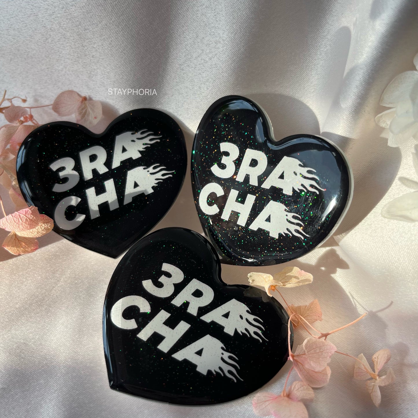 »3RACHA« HEART GRIPTOK [BLACK]