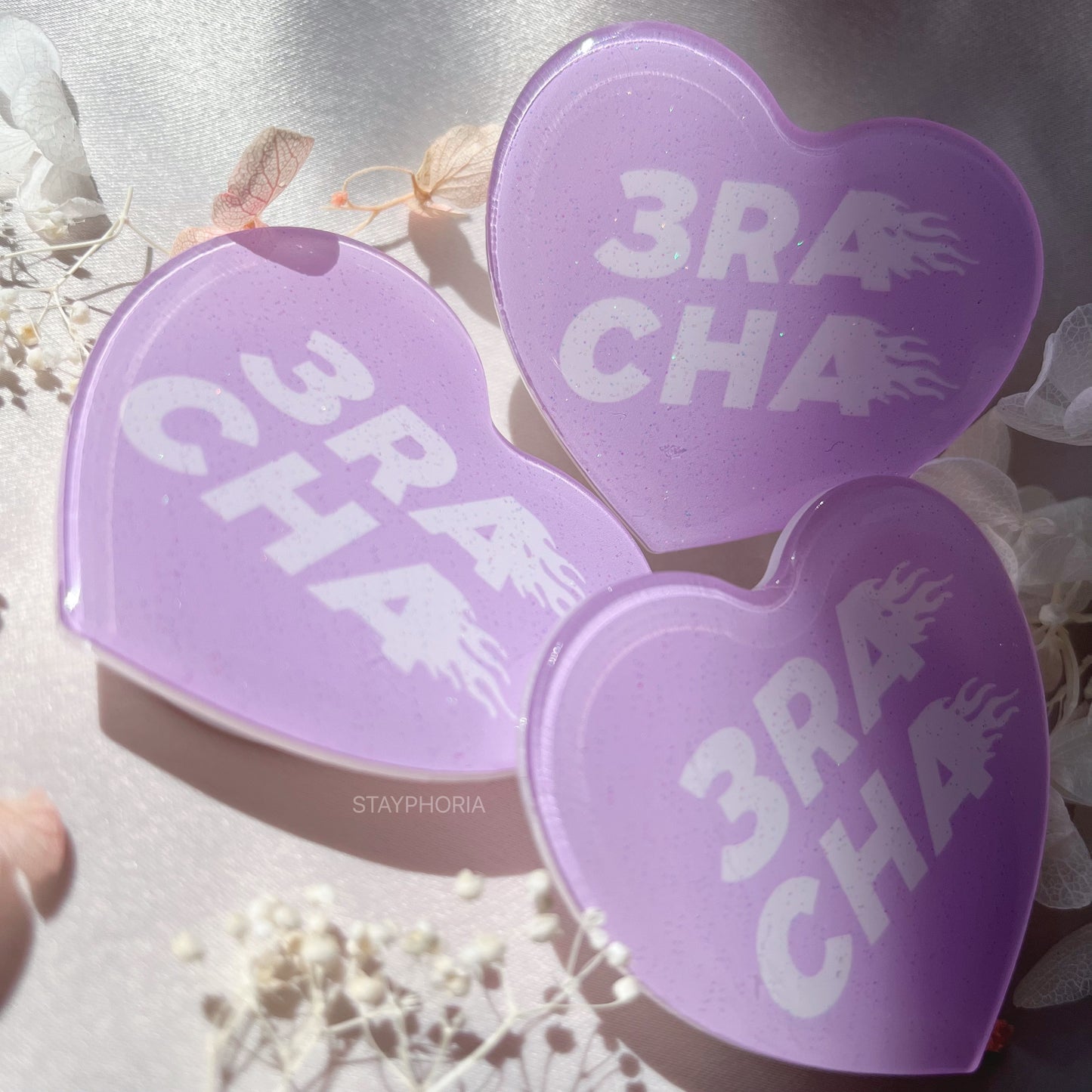 »3RACHA« HEART GRIPTOK [LILAC]